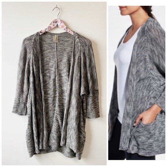 CALIA by Carrie Underwood Knit Open Cardigan Sweater! Gray Medium - Picture 1 of 11